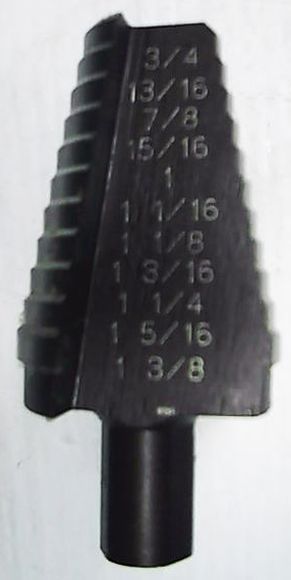 ดอกเจาะStep Drill ยี่ห้อ UNIBIT#21 (made in usa by irwin) เจาะได้11ขนาด 3/4นิ้ว-