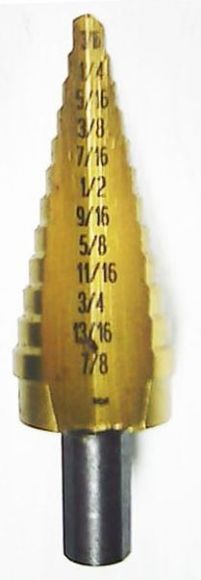 ดอกเจาะStep Drill ยี่ห้อ UNIBIT #4T รุ่น TITANIUM (MADE IN USA by IRWIN) เจาะได้