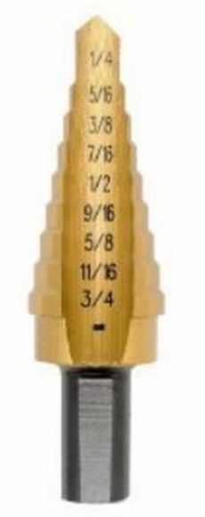 ดอกเจาะStep Drill ยี่ห้อ UNIBIT #3T (MADE IN USA by IRWIN) เจาะได้9ขนาดตั้งแต่ 1