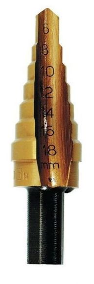 ดอกเจาะStep Drill ยี่ห้อ UNIBIT #3MTรุ่นTITANIUM (MADE IN USA by IRWIN) เจาะได้7