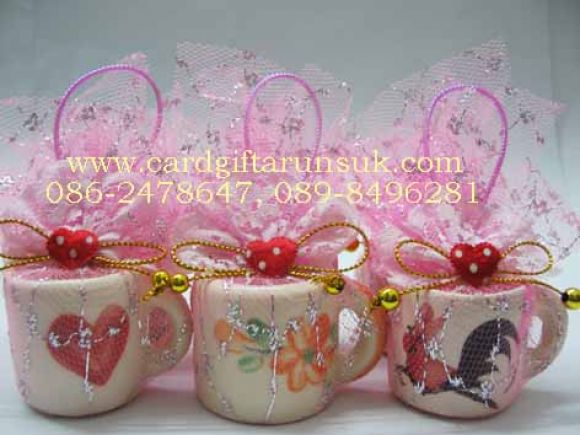 ของชำร่วยแก้วเซรามิคจิ๋วมีหู