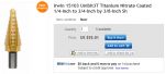 ดอกเจาะStep Drill ยี่ห้อ UNIBIT #3T (MADE IN USA by IRWIN) เจาะได้9ขนาดตั้งแต่ 1/4นิ้ว-3/4นิ้ว