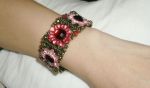 กำไลข้อมือแบบง้างได้ โรเดียมรมควัน