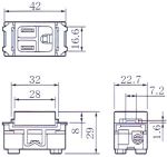 เต้ารับเดี่ยว มีกราวด์ยี่ห้อPANASONIC รุ่น WN-1101-7