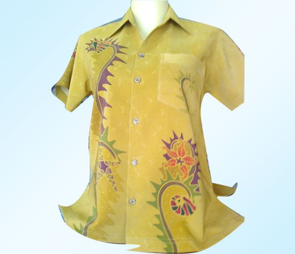 เสื้อบาติก ลายอิสระ โทนเหลือง
