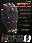 ถุงมือหนาทนไฟ ดับเพลิง ถุงมือกันความเย็น น้ำเเข็ง หิมะ TC gloves เอี๊ยมหนัง ถุงม