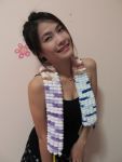 ผ้าพันคอไหมปอมปอม
