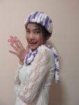 ผ้าพันคอไหมปอมปอม