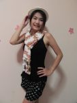 ผ้าพันคอไหมปอมปอม