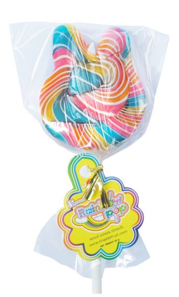 Fantasia Rainbow  Rabbit  shape lollipop