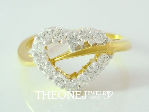 ขายแหวนเพชรหัวใจ ดีไซน์สวย ราคากันเอง สินค้าใหม่ มีใบรับประกัน