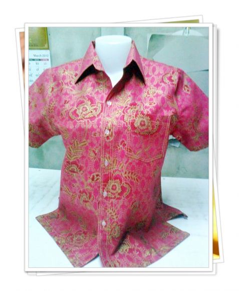 เสื้อบาติก ลายดอกไม้ โทนบานเย็น