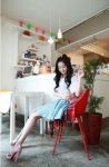(ส่งฟรี) Set 3 ชิ้น ชุดเดรสแฟชั่นนำเข้า สไตล์เกาหลี  เสื้อ-กระโปรง-เข็มขัด  สีและสินค้าเหมือนแบบค่ะ