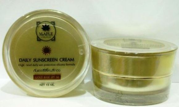 Maple Golden Balancing Cream บาลานซิ่งครีมทองคำปรับสีผิวให้ขาวขึ้น 15ml.