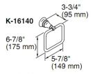 ห่วงแขวนผ้ายี่ห้อ KOHLER รุ่น K-16140-CP Revival โครมเมี่ยม