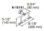 ที่ใส่กระดาษชำระยี่ห้อ KOHLER รุ่น K-16141-CP  โครมเมี่ยม