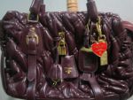 กระเป๋า PRADA สีเปลือกมังคุด ขนาด 14 นิ้ว
