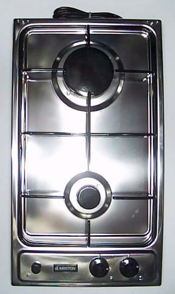 เตาแก๊สฝัง2หัวเตายี่ห้อ ARISTON รุ่น 07377 PF3 20M BX สแตนเลส (MADE IN ITALY)