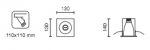 โคมดาวไลท์ยี่ห้อLamptitude รุ่น F-BOX-1  (1xE27)