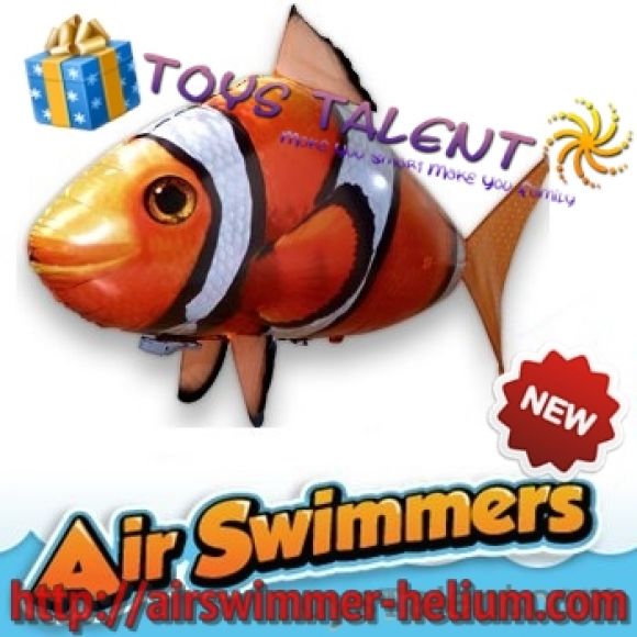 Air Swimmers - Flying Nemo Fish ปลานีโม่บอลลูน พร้อมรีโมทรุ่นใหม่ ไม่รวมก๊าซฮีเล