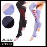 Japan Hot Slim Shaper Sleeping Beauty Leg Socks ถุงเท้าลดไขมันจ้า รุ่นสีม่วง