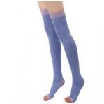  Japan Hot Slim Shaper Sleeping Beauty Leg Socks ถุงเท้าลดไขมันจ้า รุ่นสีม่วง 