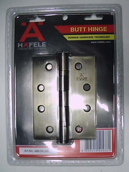 บานพับสแตนเลสยี่ห้อ HAFELE รุ่น 489.04.100 สีทองเหลืองรมดำ