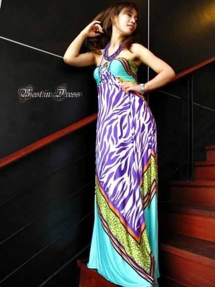 ชุดเดรสยาว, Maxi dress, ชุดแฟชั่น, เสื้อผ้าผู้หญิง, ใส่ไปทะเล, ราคาถูก, ขายส่ง, 
