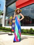 ชุดเดรสยาว, Maxi dress, ชุดแฟชั่น, ราคาถูก, ขายส่ง, ขายปลีก, พร้อมส่ง