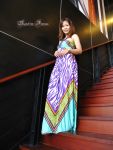 ชุดเดรสยาว, Maxi dress, ชุดแฟชั่น, เสื้อผ้าผู้หญิง, ใส่ไปทะเล, ราคาถูก, ขายส่ง, ขายปลีก, พร้อมส่ง