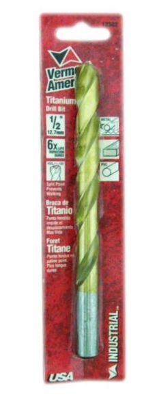 ดอกสว่านเจาะเหล็ก Titaniumยี่ห้อ Vermont American (Made in USA) ขนาด1/2x 6นิ้ว