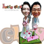 รับทำตุ๊กตาปั้นล้อเลียนแต่งงาน