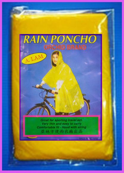เสื้อกันฝนใช้ครั้งเดียว/เสื้อกันฝนใช้แล้วทิ้ง Disposable PE Raincoat