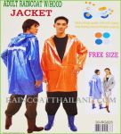 เสื้อกันฝนผู้ใหญ่ แบบ Jacket ผ้ามุก ติดซิป 30-RG025