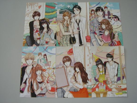 (ขายแล้วค่ะ)  แฮนด์บิล  Handbill  รักป่วนๆฉบับก๊วนเด็กหอ ชุด 6 ใบ