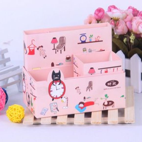DIY - Clean Up Boxกล่องน่ารัก สไตล์เกาหลี ลวดลายน่ารัก ประกอบเองได้ง่ายๆ 