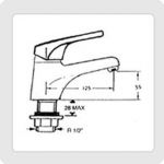 ก๊อกน้ำเย็นอ่างล้างหน้ายี่ห้อ American Standard รุ่น A-1900 (Ceraplan Mono)