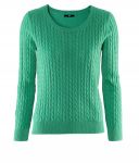 เสื้อ H&M ผ้าโพลี คอกลม แขนยาว ถักลายทั้งตัว