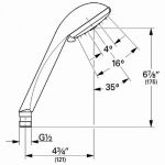 ฝักบัวมือยี่ห้อ GROHE รุ่น 28126 DUAL SENSIA โครเมี่ยม (Made in German)