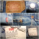 # 7706 # ยีนส์ Levi's 501 ผ้าทราย ของแท้ มือสอง เอว 40 ยาว 26 made in usa ตะเข็บสวยๆ