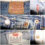 # 7501 # ยีนส์ Levi's 501 ผ้าทราย ของแท้ มือสอง เอว 37 ยาว 31 made in usa ตะเข็บสวยๆ