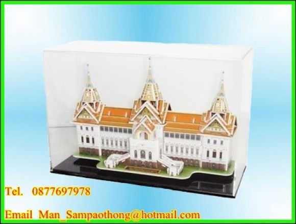จิ๊กซอว์ 3 มิติ พระที่นั่งจักรีมหาปราสาท พร้อมกล่อง อาคิลิค
