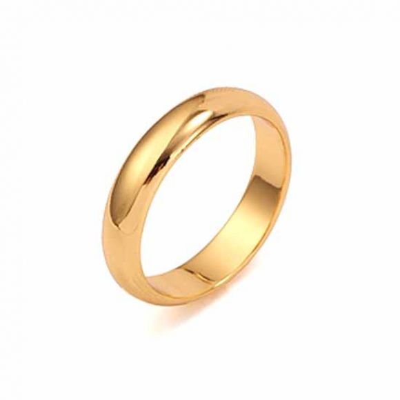 แหวนเกลี้ยงทองคำอิตาลี 18KGF สวยหรู ไซส์ 9US