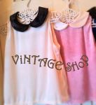 เสื้อแขนกุดคอบัว Vintage