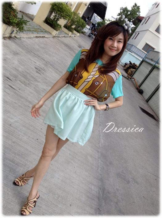 Hermes Horse Top เสื้อผ้าชีฟองเนื้อดี พื้นสีฟ้าอมเขียว Hermes Horse Top เสื้อผ้าชีฟองเนื้อดี พื้นสีฟ้าอมเขียว