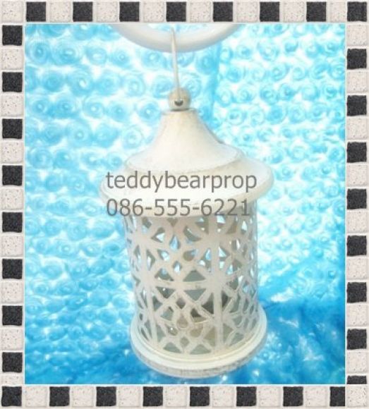 กรงนก ตะเกียงสีขาว ถังวินเทจกระป๋องวินเทจ