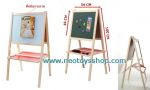 กระดานแม่เหล็ก 2 หน้า White&Green Board เขียนได้ทั้ง 2 ด้าน ขาตั้ง 100 CM
