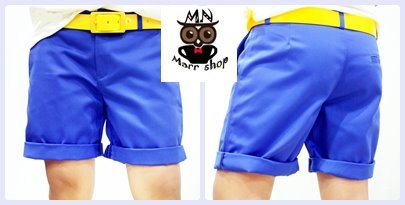 กางเกงขาสั้น สีน้ำเงิน กางเกงขาสั้น สีน้ำเงิน