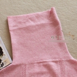 พร้อมส่ง  - Knit & co เสื้อกันหนาวคอเต่า แขนค้างคาว สีชมพู