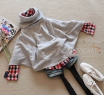 พร้อมส่ง  - Knit & co เสื้อกันหนาวคอเต่า แขนค้างคาว สีชมพู